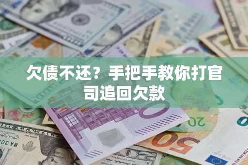 武汉欠债不还？手把手教你打官司追回欠款