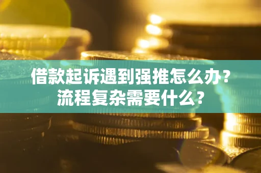 武汉借款起诉遇到强推怎么办？流程复杂需要什么？