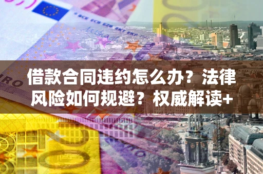 武汉借款合同违约怎么办？法律风险如何规避？权威解读+实用指南
