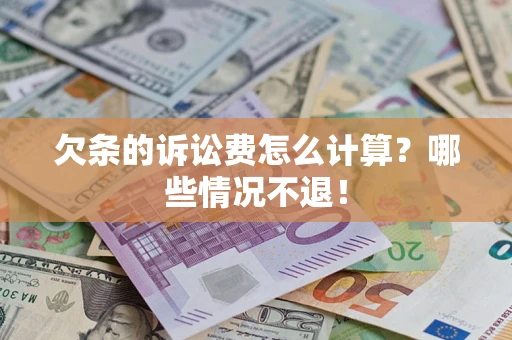 武汉欠条的诉讼费怎么计算？哪些情况不退！