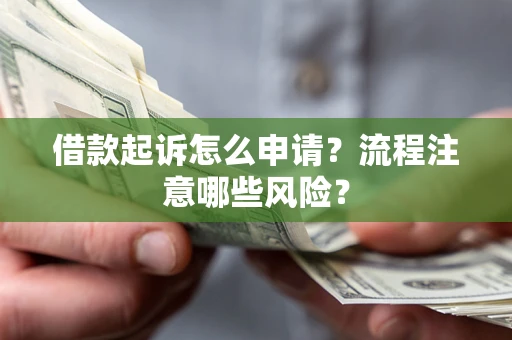 武汉借款起诉怎么申请？流程注意哪些风险？